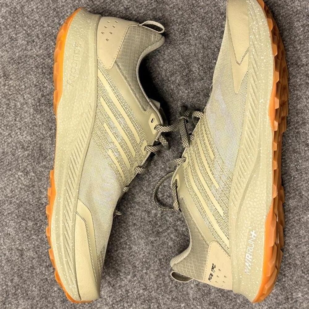 Saucony Men’s Ride TR2 Trail-Running Shoes Color Birch/Silver Size 15